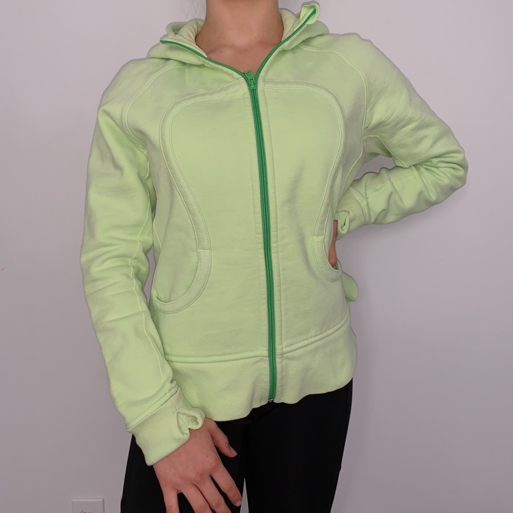 lululemon lime green sweatshirt